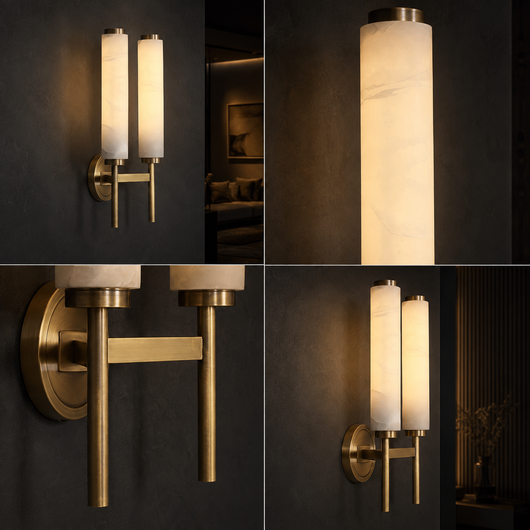 Lucent Alabaster Wall Sconce