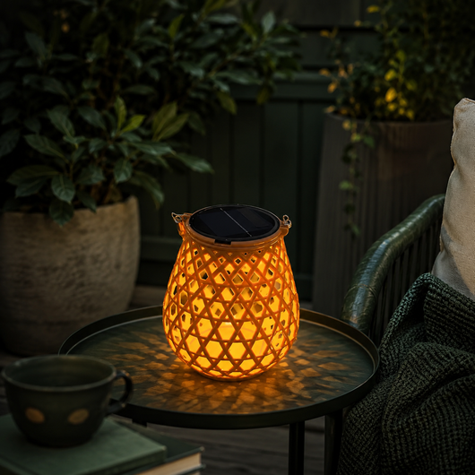 Solar Bamboo Garden Lantern