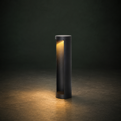 Modern Black Bollard Path Light