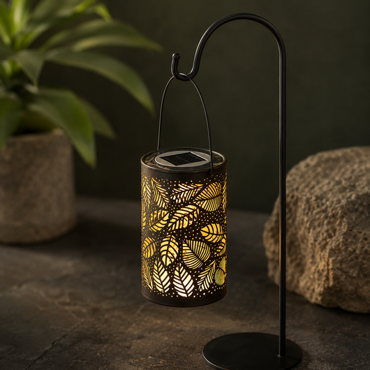 Solar Garden Leaf Lantern