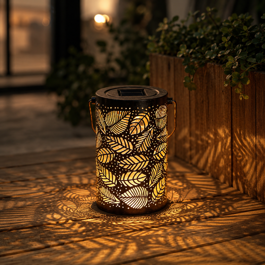 Solar Garden Leaf Lantern