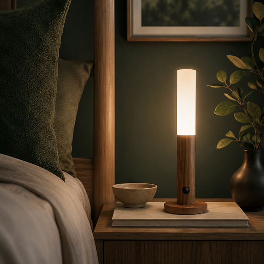 Wooden Motion Sensor Wall Light