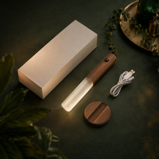 Wooden Motion Sensor Wall Light