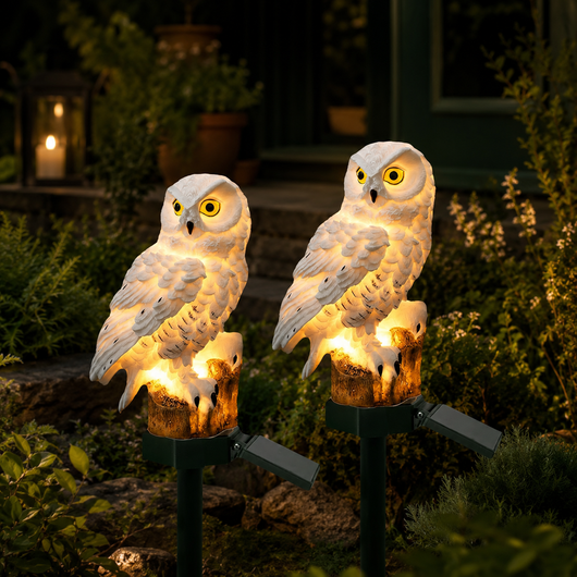 Solar Owl Garden Light