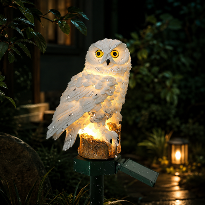 Solar Owl Garden Light