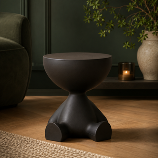Ylix Round Pedestal Side Table