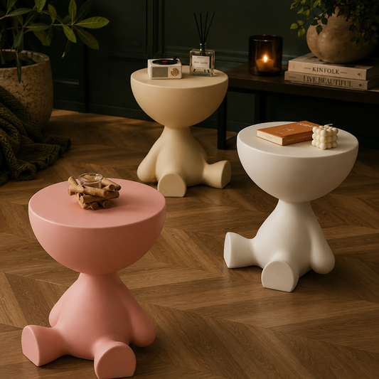 Ylix Round Pedestal Side Table