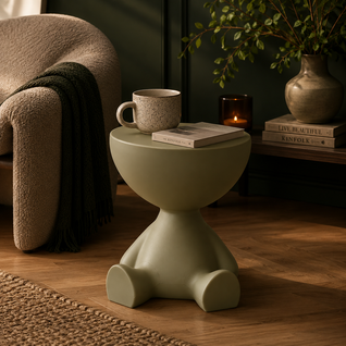 Ylix Round Pedestal Side Table