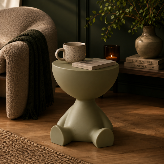 Ylix Round Pedestal Side Table
