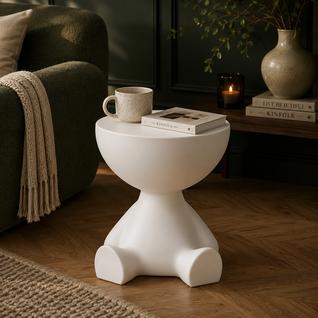 Ylix Round Pedestal Side Table