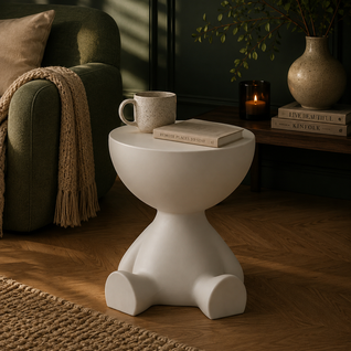 Ylix Round Pedestal Side Table