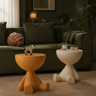 Ylix Round Pedestal Side Table