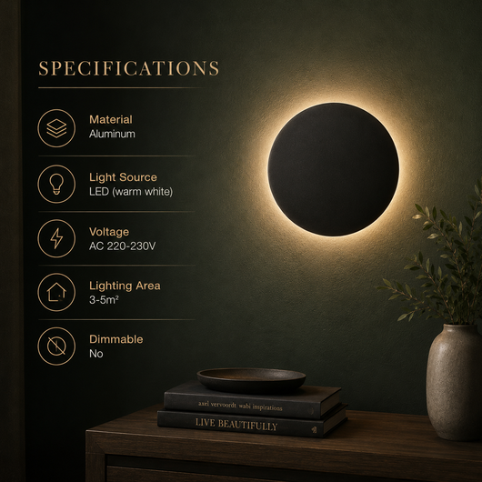 Hadro Round LED Wall Sconce