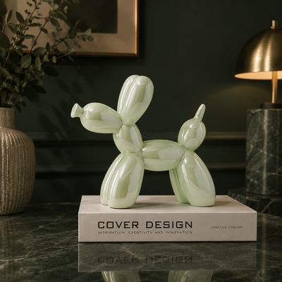 Nyxis Ceramic Balloon Dog Statue