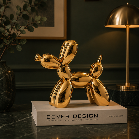 Nyxis Ceramic Balloon Dog Statue