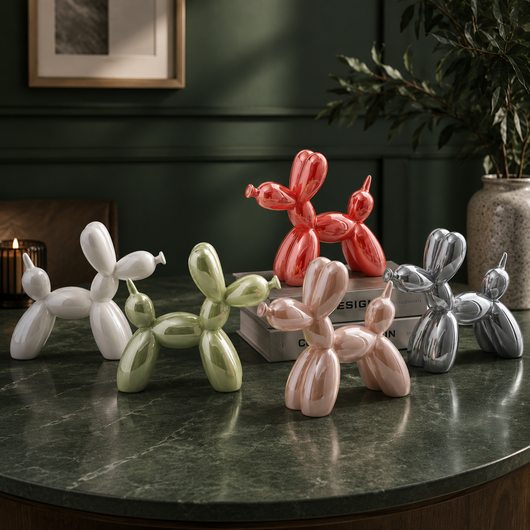 Nyxis Ceramic Balloon Dog Statue
