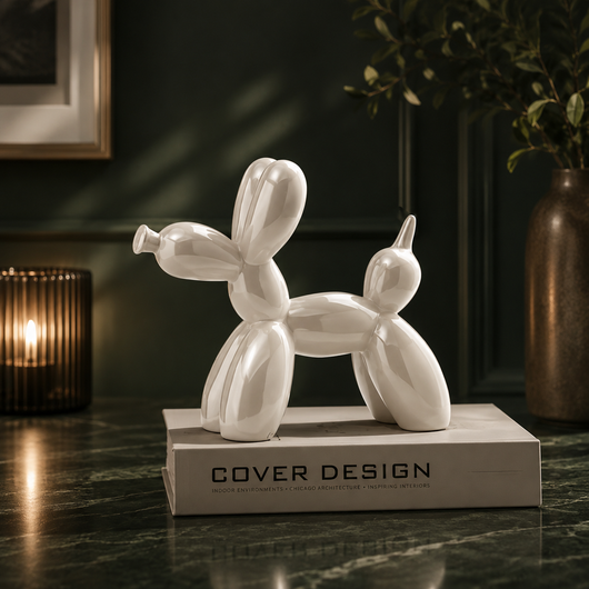 Nyxis Ceramic Balloon Dog Statue
