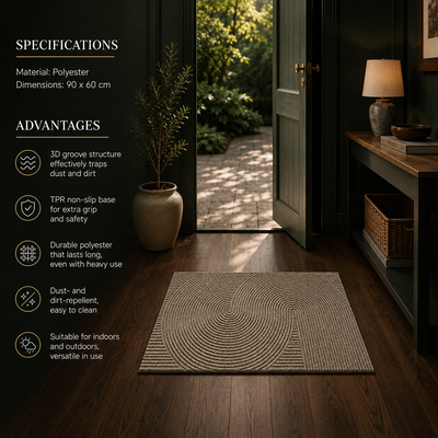 Nivara 3D Groove Doormat