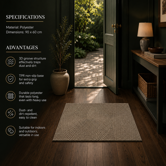 Nivara 3D Groove Doormat
