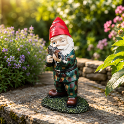 Drelix Military Garden Gnome