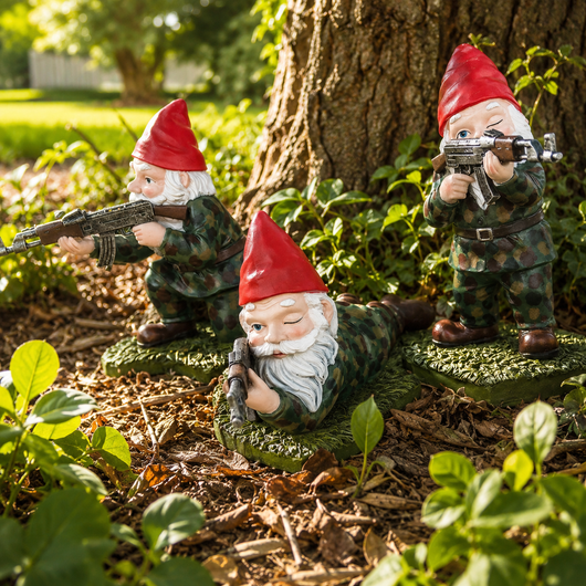 Drelix Military Garden Gnome