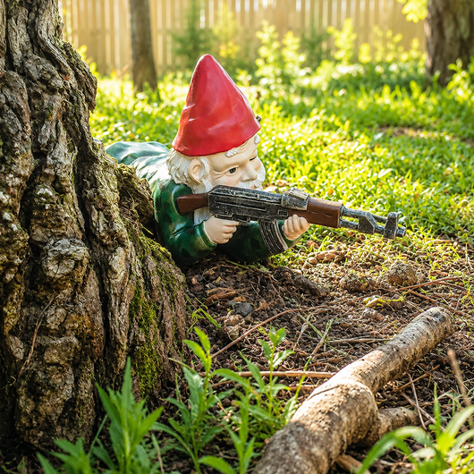 Drelix Military Garden Gnome