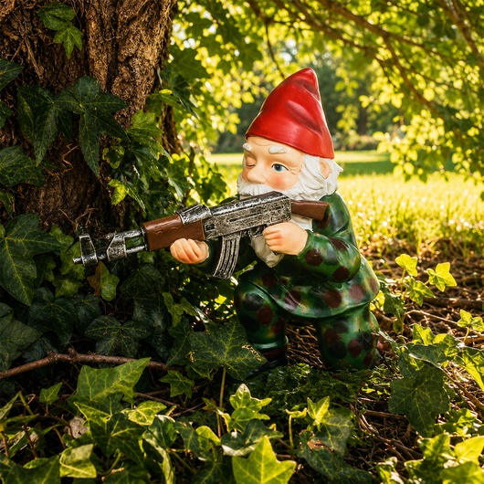 Drelix Military Garden Gnome