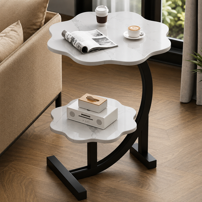Luxe Two-Tier Mini Side Table