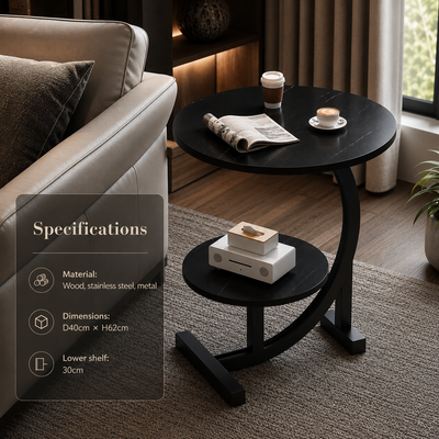 Luxe Two-Tier Mini Side Table