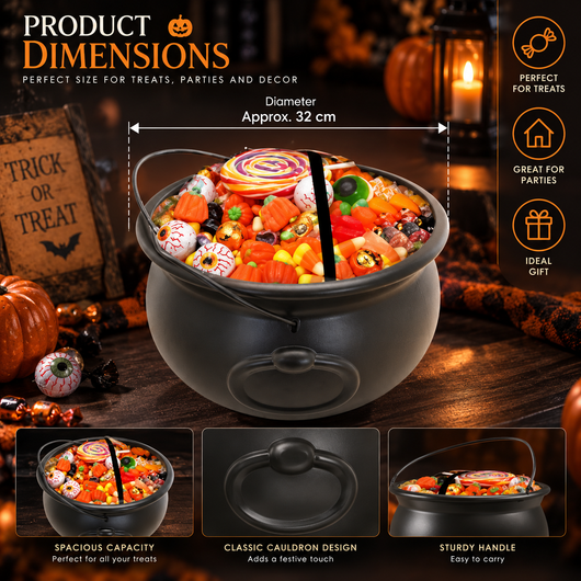 Witch's Cauldron Candy Bowl