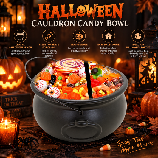 Witch's Cauldron Candy Bowl