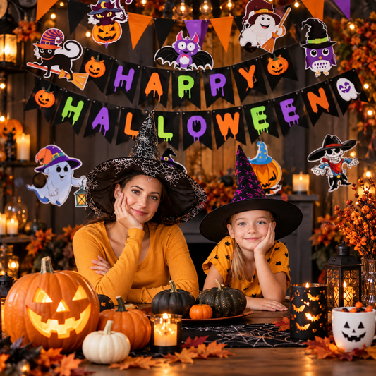 Halloween Banner Garland Set