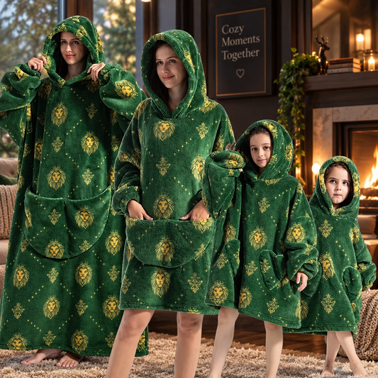 Pumpkin Print Hoodie Blanket