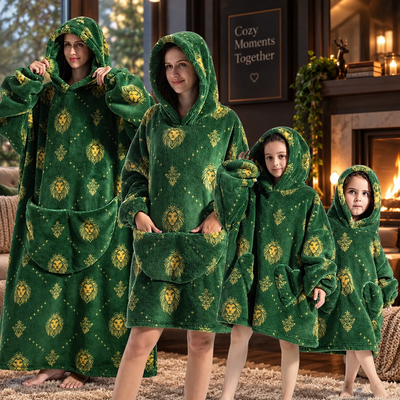 Pumpkin Print Hoodie Blanket