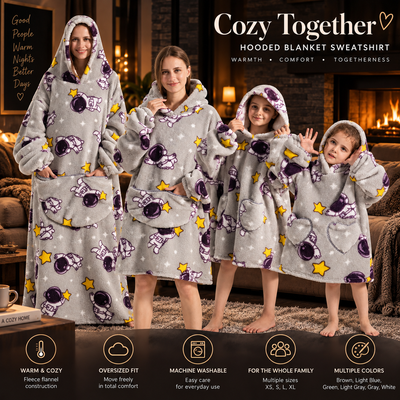 Pumpkin Print Hoodie Blanket