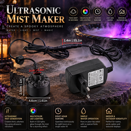 LED Ultrasonic Fog Machine