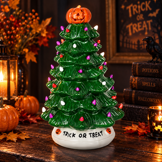 Purple and Orange LED Tree