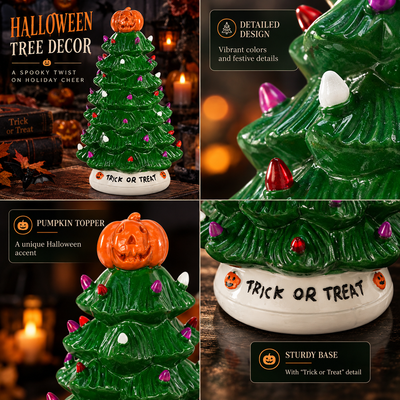 Purple and Orange LED Tree