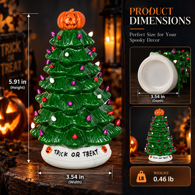 Purple and Orange LED Tree
