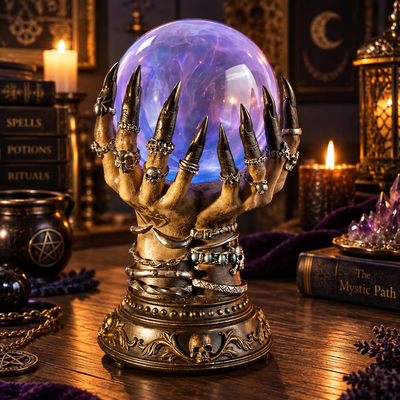 Skeletal Hand Plasma Lamp