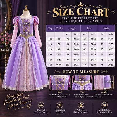 Girls Puff Sleeve Ball Gown