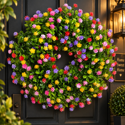 Eucalyptus and Blossom Wreath