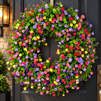 Eucalyptus and Blossom Wreath