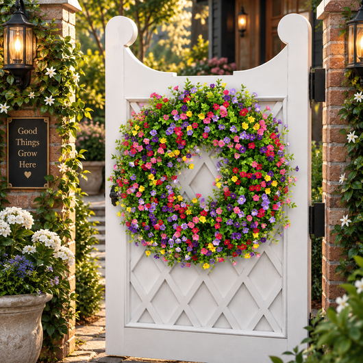Eucalyptus and Blossom Wreath