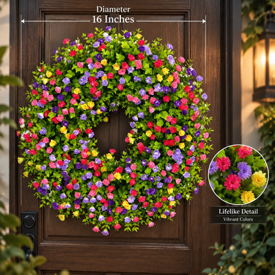 Eucalyptus and Blossom Wreath
