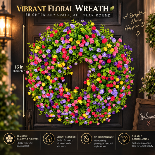 Eucalyptus and Blossom Wreath
