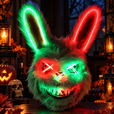 LED Light-Up Party Mask