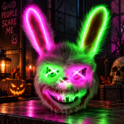 LED Light-Up Party Mask