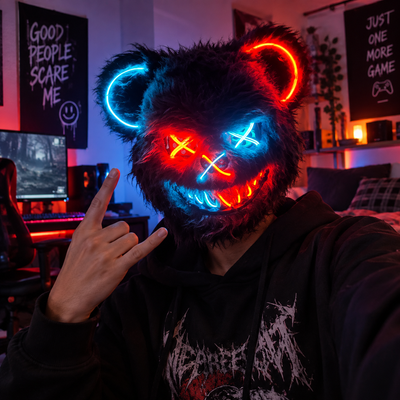 LED Light-Up Party Mask