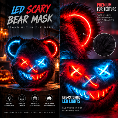 LED Light-Up Party Mask